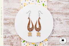 Floral Earrings Laser Cut SVG | Dangle Boho Earrings Product Image 3