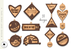 Sarcastic &amp; Funny Layered Earrings | Laser Cut Jewelry Product Image 3