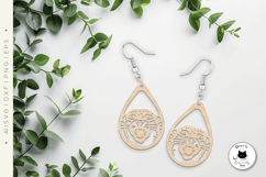 Big Cats Vol.1 | Animal Teardrop Earrings Laser Cut SVG Product Image 3