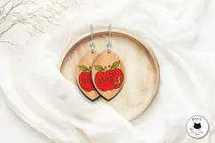 Spooky Season Earrings Laser Cut | Halloween Jewelry SVG Product Image 4