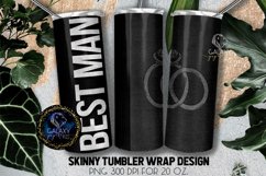 Best Man Wedding Tumbler Sublimation, Black Textile Fabric Product Image 1