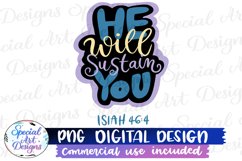 He will sustain you Png Product Image 1