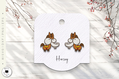 Funny Animals Stud Earrings Laser Cut Bundle Product Image 5