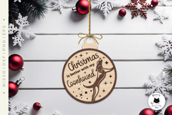 Christmas Ornaments Laser Cut Vol.6 | Laser Dog Ornament SVG Product Image 4