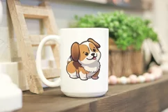 Cute Little Puppy SVG, cute dog Clipart PNG Product Image 3
