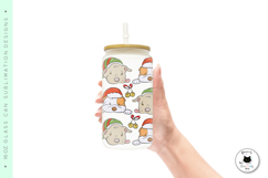 16 Oz Glass Can Designs | Christmas Glass Can Wraps Product Image 2
