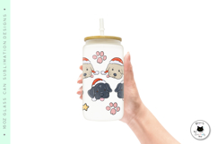 16 Oz Glass Can Designs | Christmas Glass Can Wraps Product Image 4