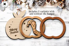 Funny Christmas Laser Cut Sign | Christmas Ornament SVG Product Image 4