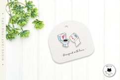 Toiler Paper Stud Earrings | Funny Laser Cut SVG Product Image 3