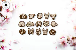 Dog Stud Earrings Collection | Pet Laser Cut Crafts Product Image 3
