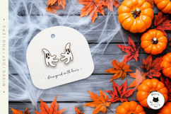 Spooky Ghost Stud Earrings | Halloween Laser Cut Product Image 3