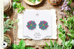 Boho Flower Earrings Laser Cut SVG | Laser Cut Jewelry Product Image 3