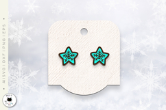 Cute Star Stud Earrings Laser Cut SVG | Celestial Jewelry Product Image 4