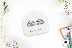 English Bulldog Stud Earrings | Dog Laser Cut SVG Product Image 3