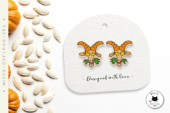 Funny Goat Laser Cut Earrings Design | Farm Animal SVG Product Image 3