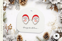 Cute Christmas Stud Earrings Laser Cut Designs Product Image 5