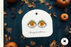 Creepy Halloween Stud Earrings | Spooky Eyes Laser Earrings Product Image 3