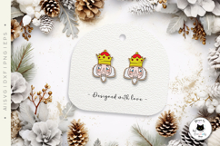 Nutcracker Laser Cut Earrings SVG | Funny Christmas Earrings Product Image 3