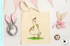 Funny Chicken Illustrations | Farm Animal Doodles Product Image 4