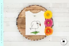 Funny Chicken Illustrations | Farm Animal Doodles Product Image 3