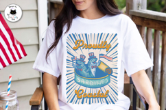 Retro Sardines | American Patriotic Shirt Sublimation | DTF Product Image 3