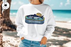 Retro Sardines Sublimation Clipart | Summer Sublimation PNG Product Image 3
