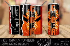 Add Name Cheer Tumbler Sublimation, Tumbler Design PNG Product Image 1