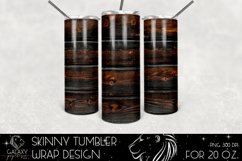 Wood 20 Oz. Skinny Tumbler Wrap Sublimation Design Product Image 2