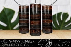 Wood 20 Oz. Skinny Tumbler Wrap Sublimation Design Product Image 1