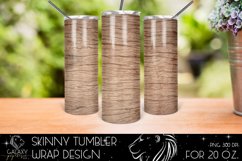 Wood 20 Oz. Skinny Tumbler Wrap Sublimation Design Product Image 1