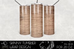 Wood 20 Oz. Skinny Tumbler Wrap Sublimation Design Product Image 2