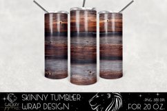 Wood 20 Oz. Skinny Tumbler Wrap Sublimation Design Product Image 2