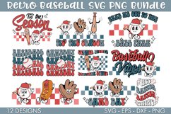 Retro Baseball SVG Bundle PNG Cut file Product Image 2