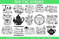 Tea SVG Bundle Sublimation Cut file Product Image 1