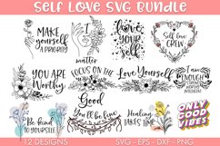 Self Love SVG Bundle Sublimation Cut file Product Image 1