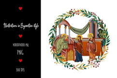 christening, vintage, religious, icon, communion, faith, sacrament, saviour, epiphany, christian, evangelical, orthodox, greek, art, saint, holy, king, baptism, confirmation, floral, religion, wreath, illustration, god, blessing, byzantine