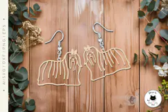 Maltese Dog Earrings Laser Cut File | Laser Jewelry Product Image 5