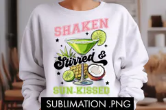 Shaken Stirred & Sun Kissed PNG Sublimation Product Image 2