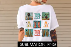 Retro Western Mama Cowgirl PNG Sublimation Product Image 2