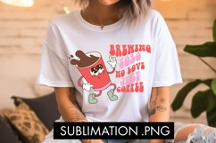 Brewing Solo No Love Just Coffee Valentine PNG Sublimation Product Image 3
