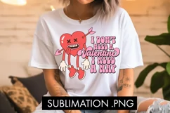 I Don't Need A Valentine I Need A Nap PNG Sublimation Product Image 1