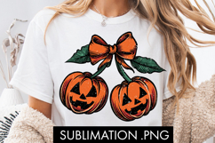 Halloween Cherry PNG Spooky Jack-O-Lantern PNG Sublimation Product Image 3