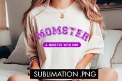 Momster A Monster With Kids PNG Sublimation Product Image 2