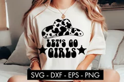 Let's Go Girls Cowboy Hat SVG Cut File PNG Product Image 1