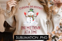 Surviving The Holidays One Meltdown At A Time Sublimation Product Image 1