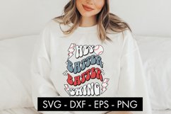 Retro Baseball Hey Batter Batter Swing SVG PNG Cut file Product Image 2