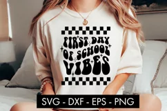 First Day Of School Vibes SVG Cut File PNG Sublimation Product Image 1