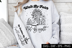 Walk by Faith Not by Sight SVG PNG Sublimation Product Image 1