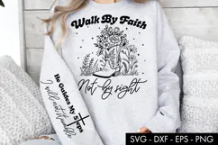Walk by Faith Not by Sight SVG PNG Sublimation Product Image 1