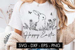 Happy Easter Bunny SVG PNG Sublimation Product Image 1